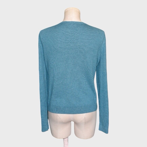 J Jill Delight Floral Embroider Patch Cardigan - Picture 3 of 5